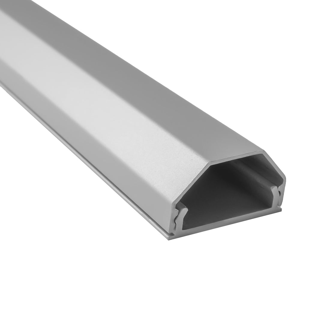 Aluminiowa listwa maskująca do kabli Maclean, 33x18x750mm, srebrna, MCTV-897 S