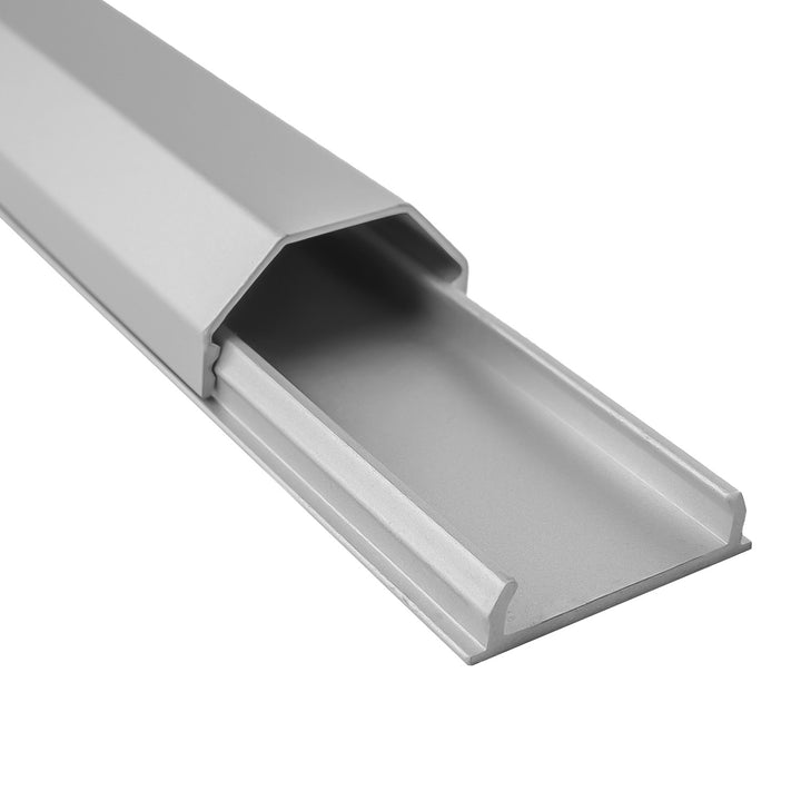 Aluminiowa listwa maskująca do kabli Maclean, 33x18x750mm, srebrna, MCTV-897 S
