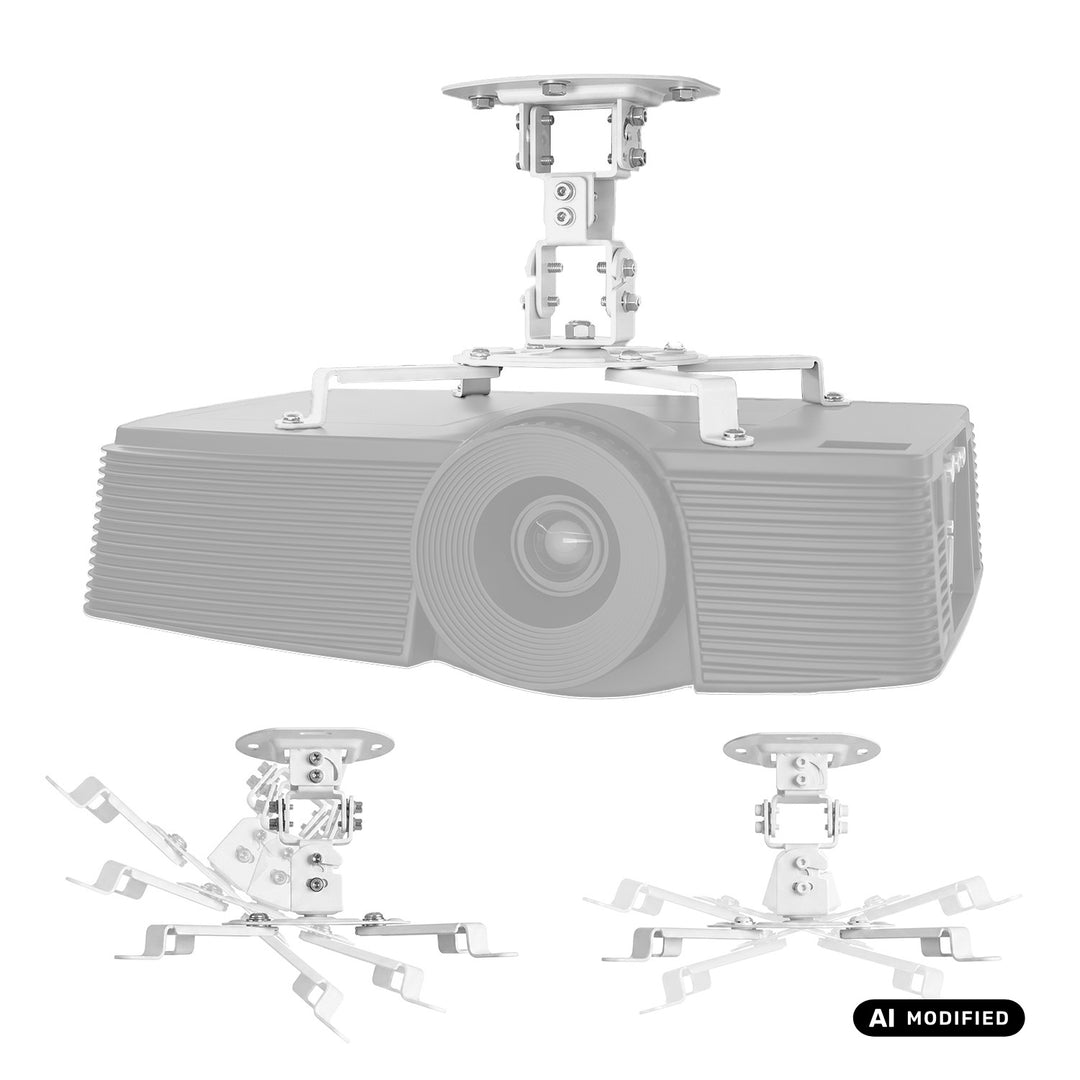 Uchwyt / wieszak sufitowy do projektora Maclean, 54~320mm, do 13,5 kg, rotacja 360 stopni MC-200 W