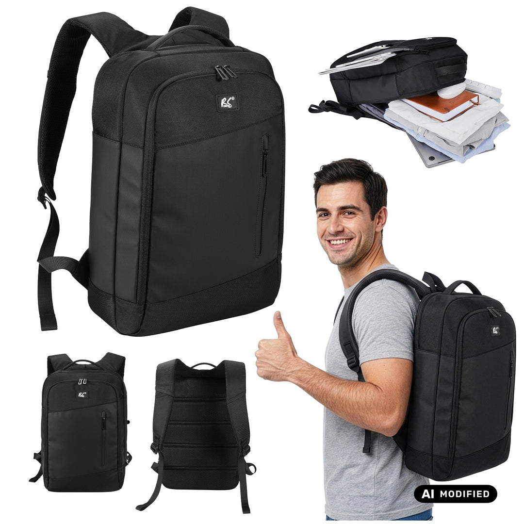 Plecak na laptopa NanoRS, 15,6", czarny, 42x28,5x14 , wodoodporny RS204 B
