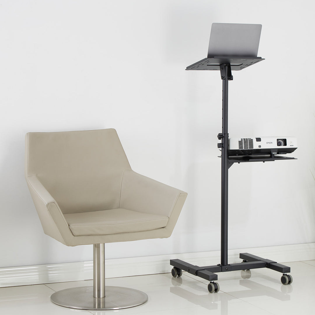 Stolik mobilny do projektora/laptopa Maclean regulowany, stalowy max.10kg, MC-207