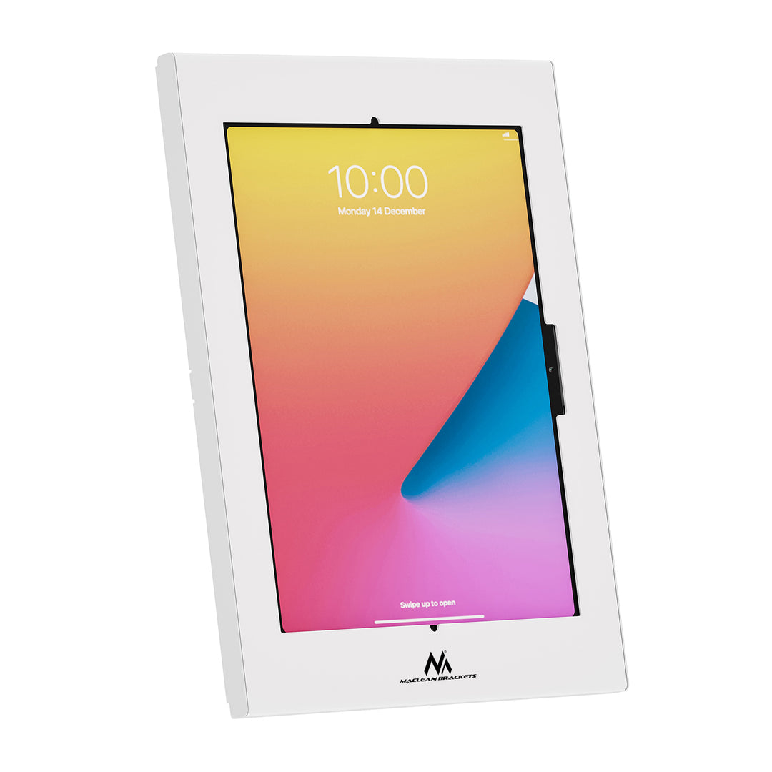Uchwyt reklamowy do tabletu Maclean, z blokadą, 12.4"-13", iPad Air/ Pro, Samsung Tab S10+/S9+/S8+/S7+, 257x350x22mm, MC-950 W