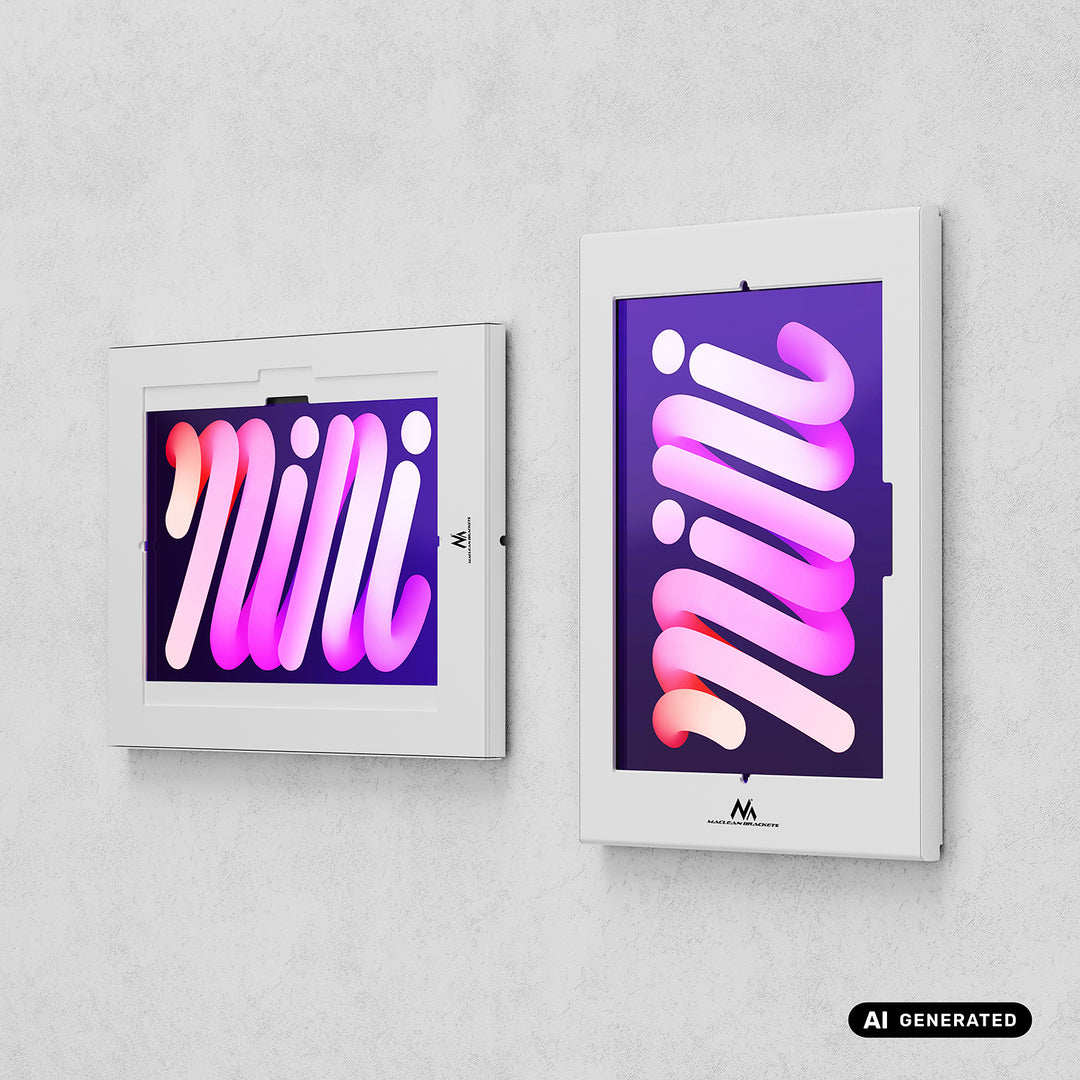 Uchwyt reklamowy do tabletu Maclean, z blokadą, 12.4"-13", iPad Air/ Pro, Samsung Tab S10+/S9+/S8+/S7+, 257x350x22mm, MC-950 W