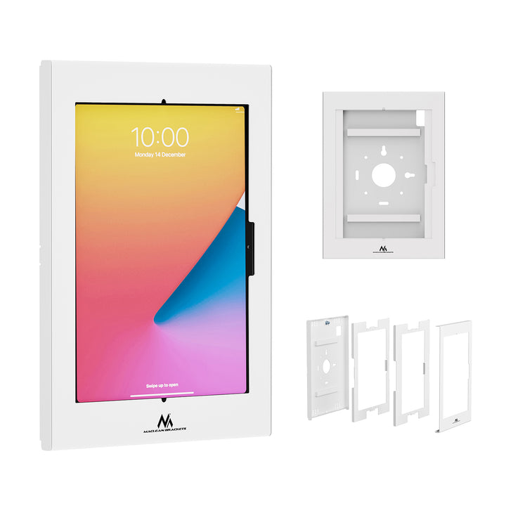 Uchwyt reklamowy do tabletu Maclean, z blokadą, 12.4"-13", iPad Air/ Pro, Samsung Tab S10+/S9+/S8+/S7+, 257x350x22mm, MC-950 W