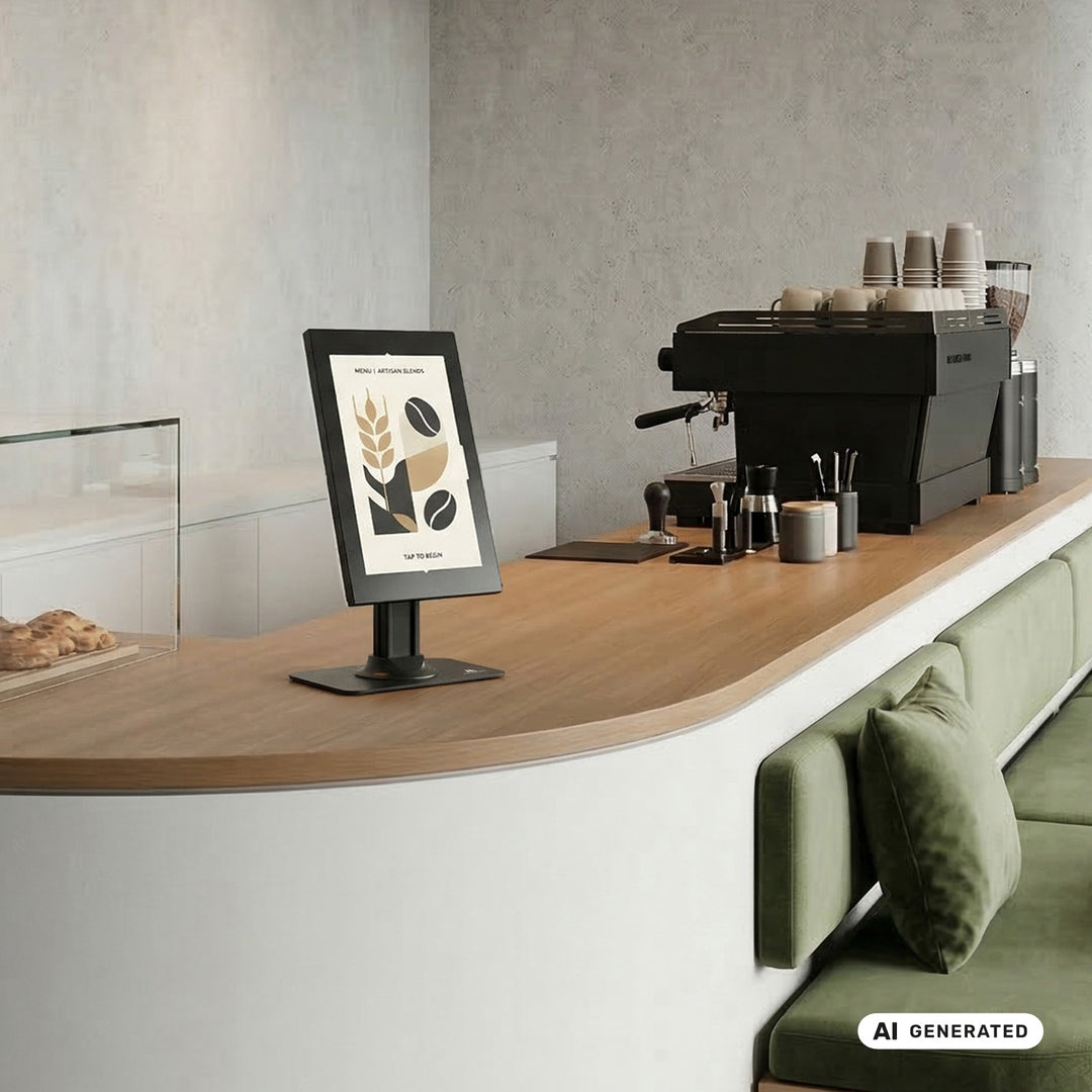 Uchwyt reklamowy do tabletu Maclean, z blokadą. 12.4"-13", iPad Air/ Pro, Samsung Tab S10+/S9+/S8+/S7+, 257x350x22mm, MC-958 B