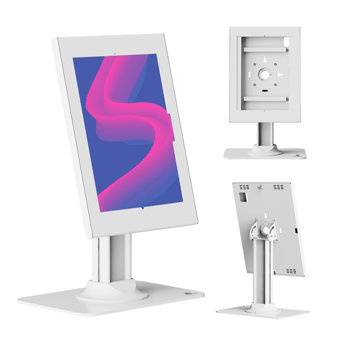 Uchwyt reklamowy do tabletu Maclean, z blokadą, 12.4"-13", iPad Air/ Pro, Samsung Tab S10+/S9+/S8+/S7+, 257x350x22mm, MC-958 W
