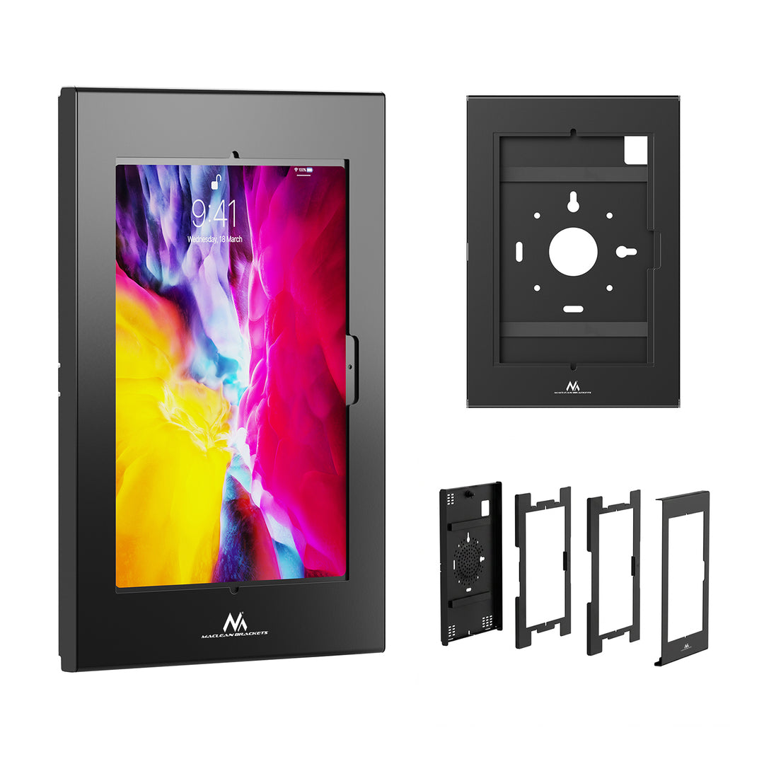 Uchwyt reklamowy do tabletu Maclean, z blokadą, 10.9"-11", iPad Air/ Pro, Samsung Tab A&S Series, 220x323x22mm, MC-955 B