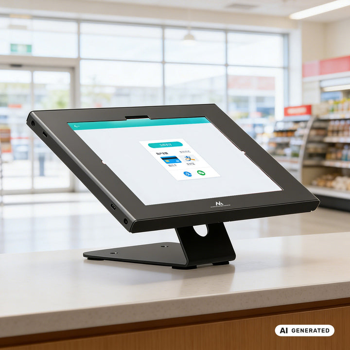 Uchwyt reklamowy do tabletu Maclean, z blokadą, 10.9"-11", iPad Air/ Pro, Samsung Tab A&S Series, 220x323x22mm, MC-957 B