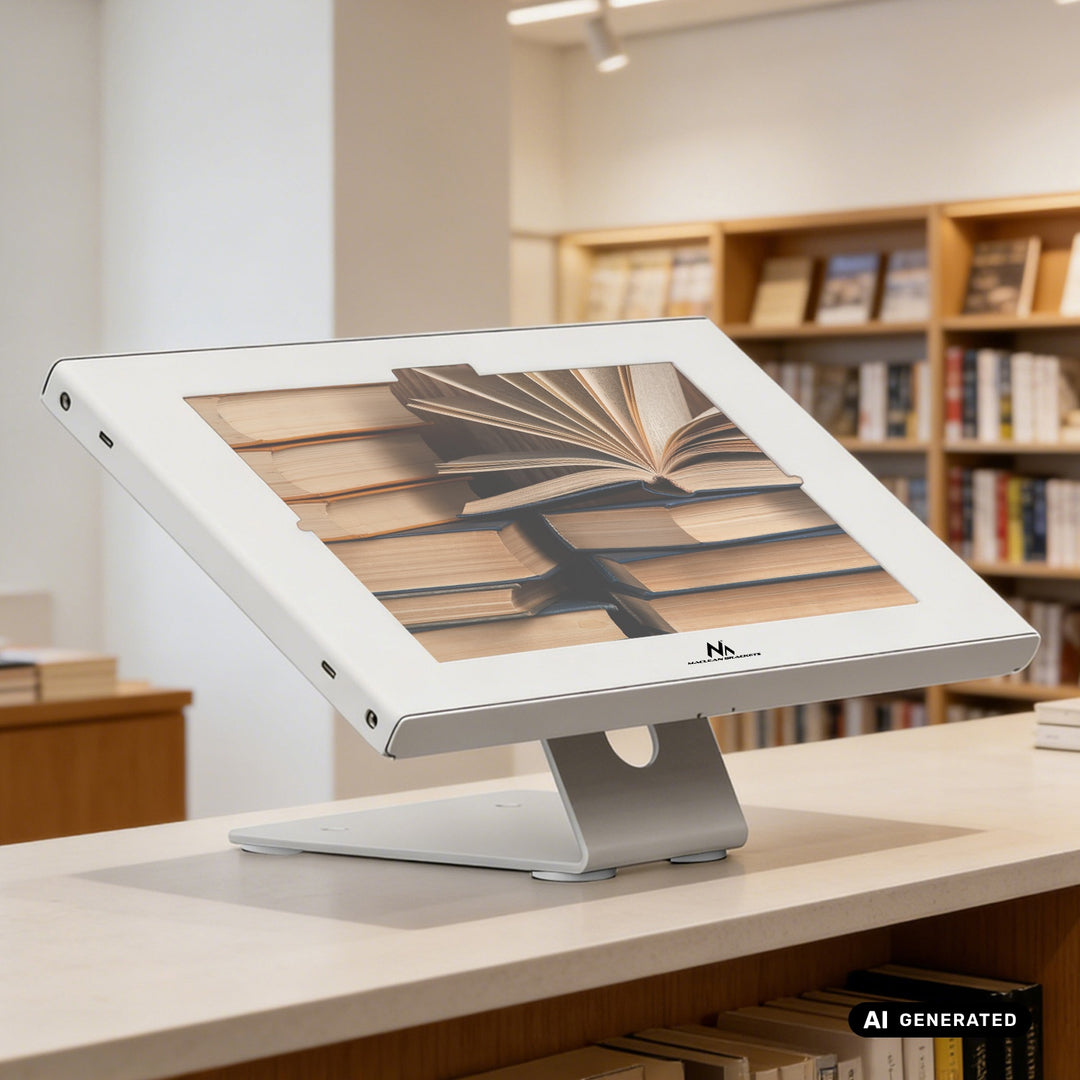 Uchwyt reklamowy do tabletu Maclean, z blokadą, 10.9"-11", iPad Air/ Pro, Samsung Tab A&S Series, 220x323x22mm, MC-957 W