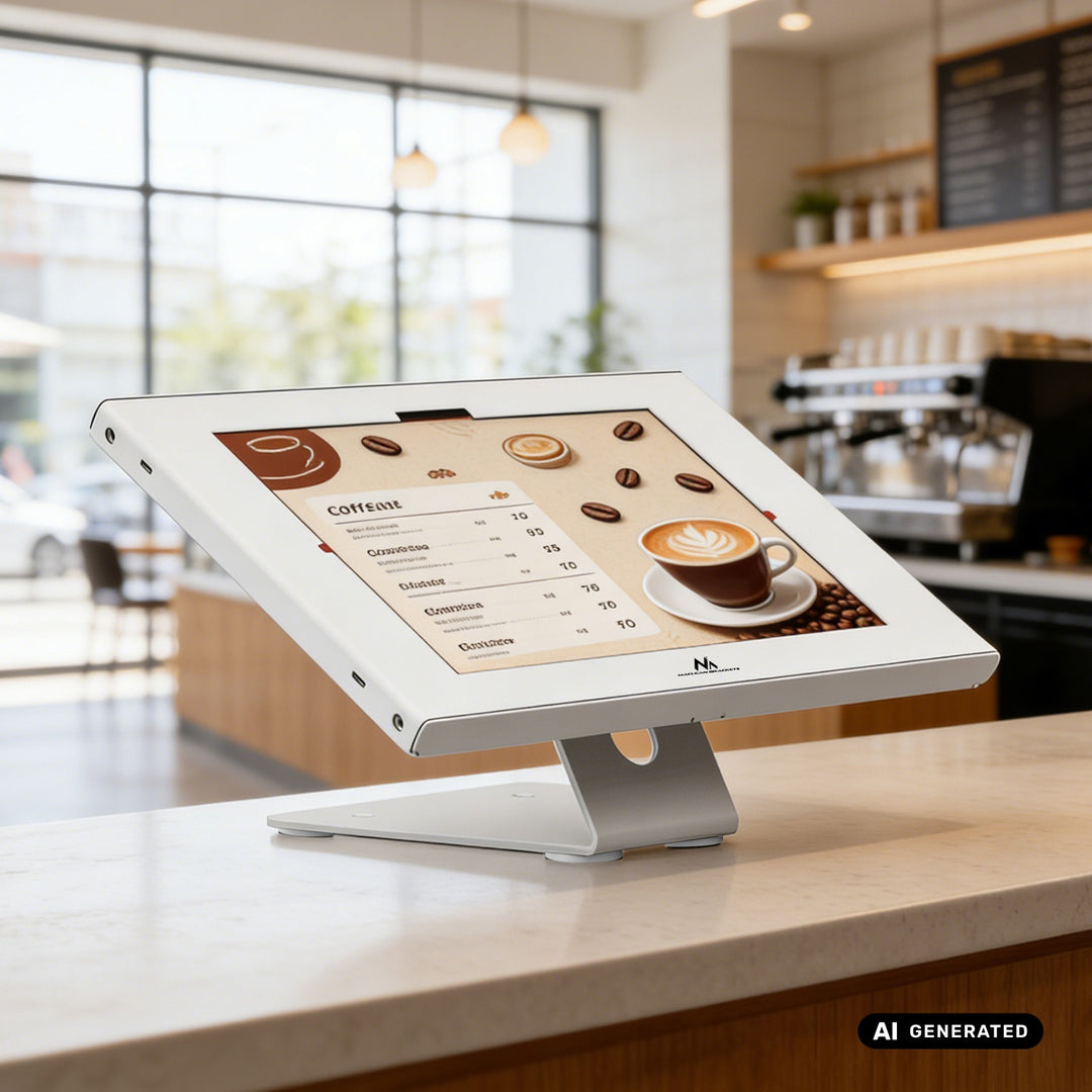 Uchwyt reklamowy do tabletu Maclean, z blokadą, 10.9"-11", iPad Air/ Pro, Samsung Tab A&S Series, 220x323x22mm, MC-957 W
