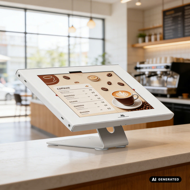 Uchwyt reklamowy do tabletu Maclean, z blokadą, 10.9"-11", iPad Air/ Pro, Samsung Tab A&S Series, 220x323x22mm, MC-957 W