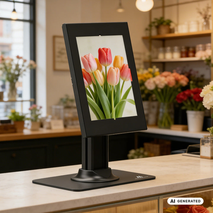 Uchwyt reklamowy do tabletu Maclean, z blokadą, 10.9"-11", iPad Air/ Pro, Samsung Tab A&S Series, 220x323x22mm, MC-959 B