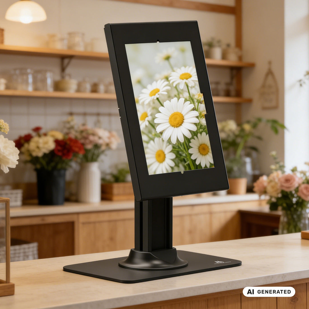 Uchwyt reklamowy do tabletu Maclean, z blokadą, 10.9"-11", iPad Air/ Pro, Samsung Tab A&S Series, 220x323x22mm, MC-959 B