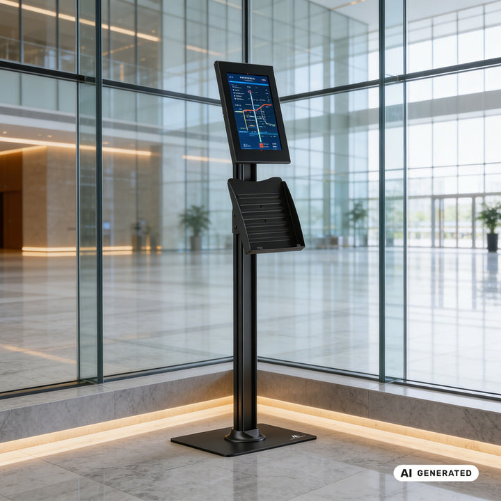 Uchwyt reklamowy do tabletu Maclean, z blokadą, 10.9"-11", iPad Air/ Pro, Samsung Tab A&S Series, 220x323x22mm, MC-960 B