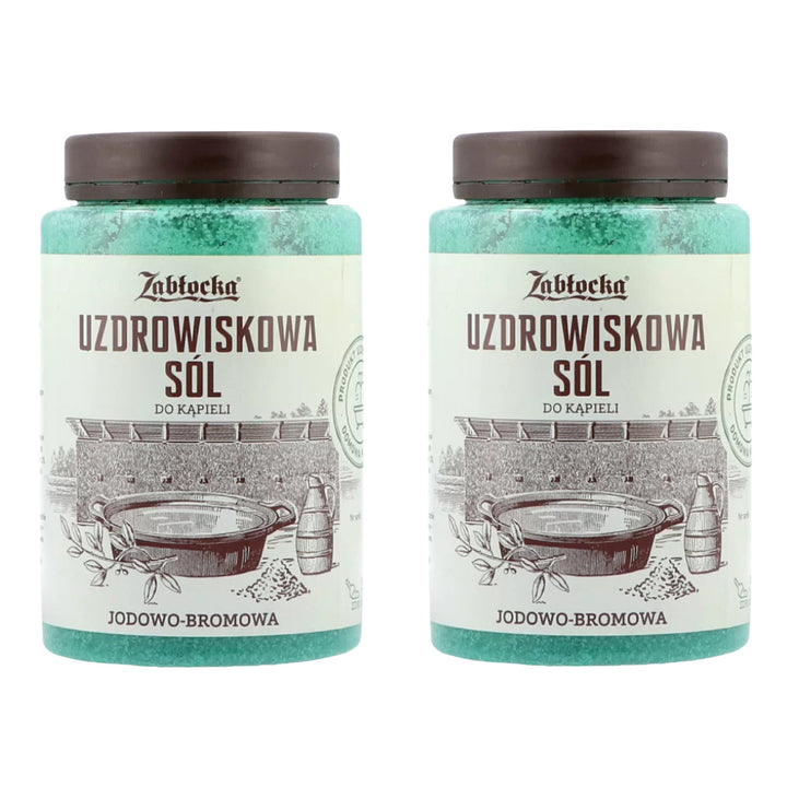 Sól uzdrowiskowa Zabłocka, jodowo-bromowa, do kąpieli, 1,2kg - 2 sztuki