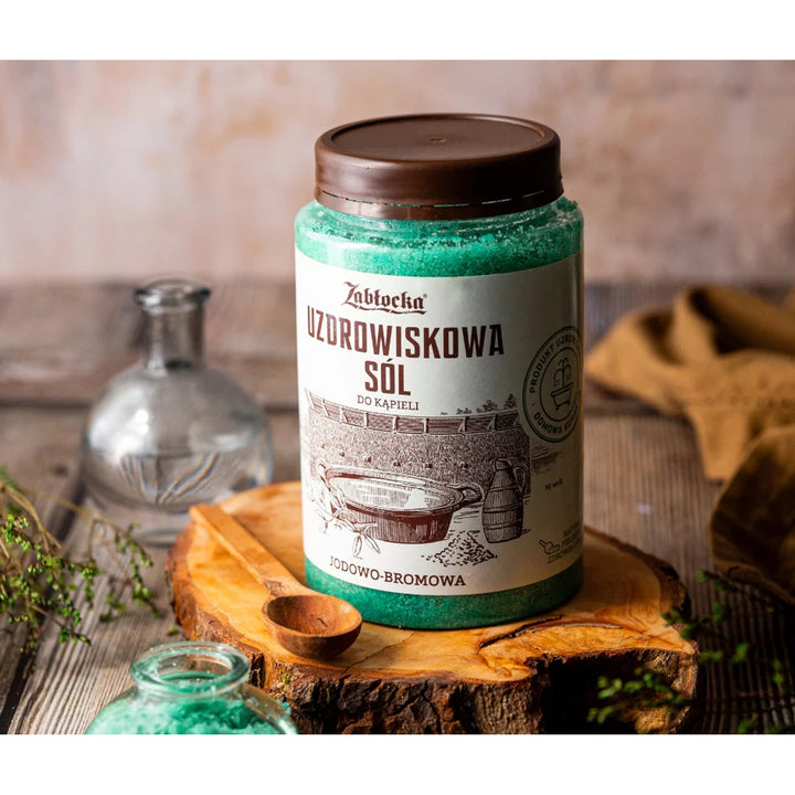 Zabłocka sól termalna jodowo-bromowa 1kg + Zabłocka sól uzdrowiskowa jodowo-bromowa 1,2kg