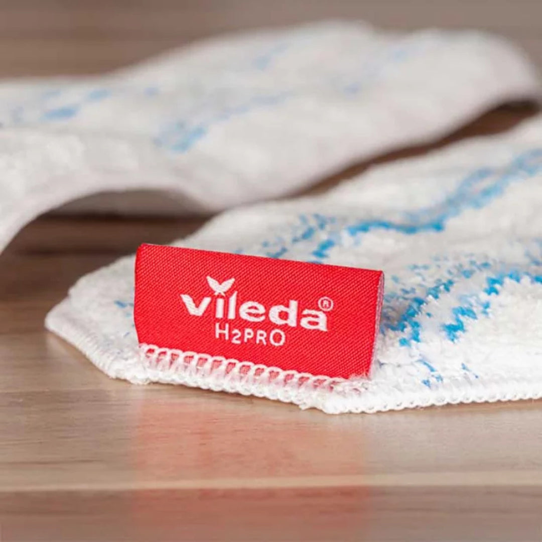 Mop płaski Vileda H2prO, 100% separacji wody czystej od brudnej, dwa zbiorniki, 2 nakładki z mikrofibry, końcówka 360°, 175774