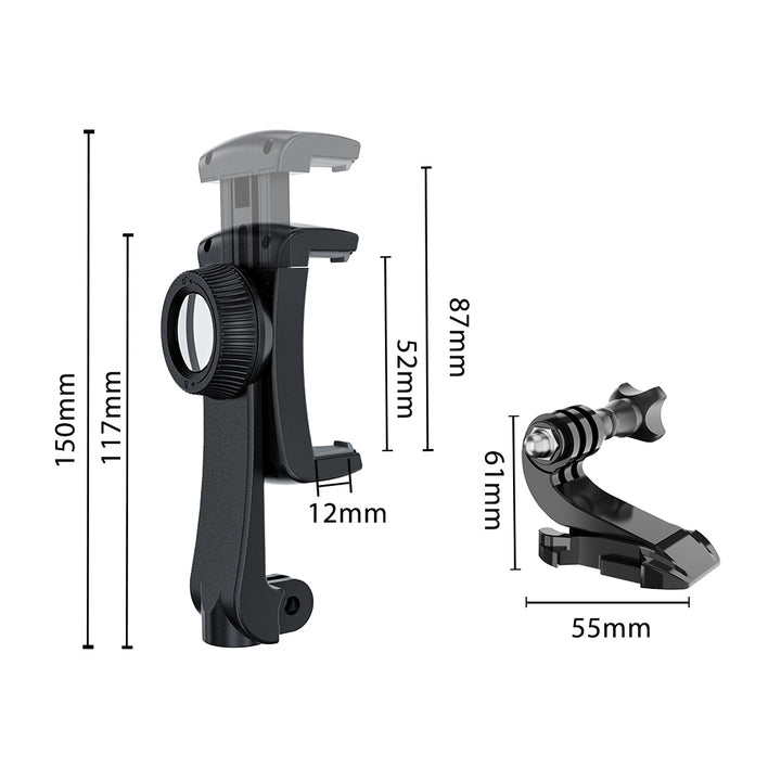 Plecak z sygnalizatorem LED, z pilotem, wodoodporność pilot IPx5, plecak IPX2 + szelki sportowe uniwersalne, do telefonu, aparatu, kamer GoPro i innych, obrotowy uchwyt, MC-294