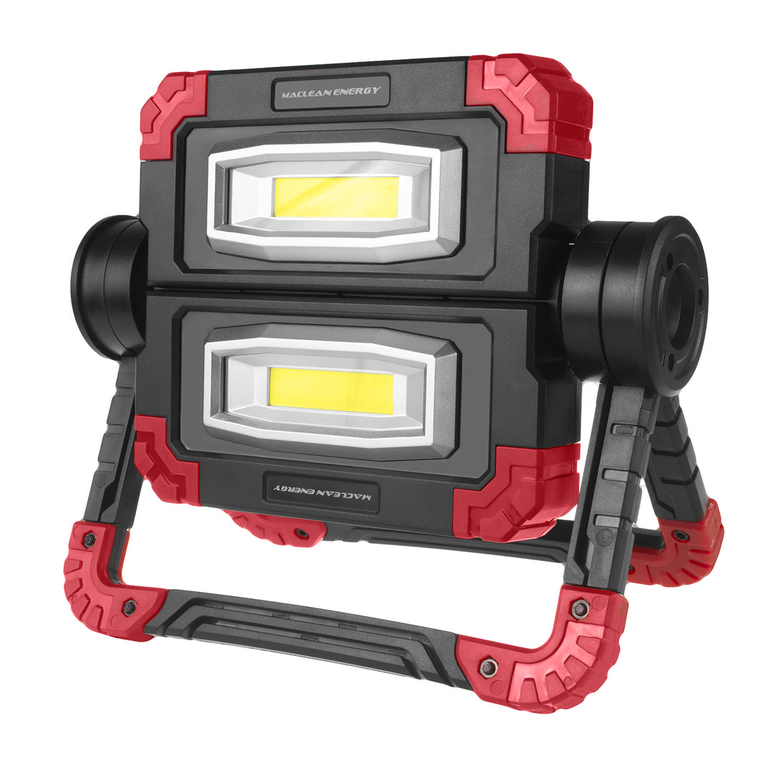 Lampa robocza LED COB Maclean, 300 lm, 3 tryby świecenia, temp. barw.6500K, MCE439 2 sztuki + 8x bateria Varta Industrial AA