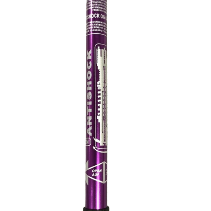 Kije aluminiowe Nordic Walking 65-135cm teleskopowe fioletowe