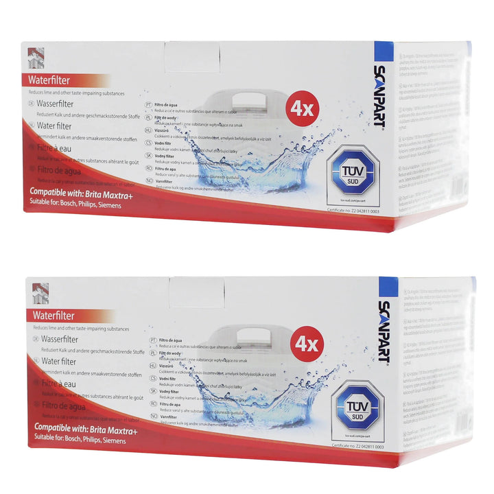 Filtr wody Scanpart kompatybilny z Brita Maxtra Plus, Dafi Unimax, 8 sztuk