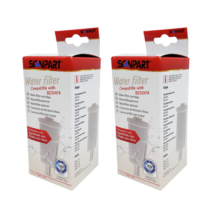 Filtr wody do ekspresu do kawy Sage zamiennik BES008 Scanpart, 2 sztuki