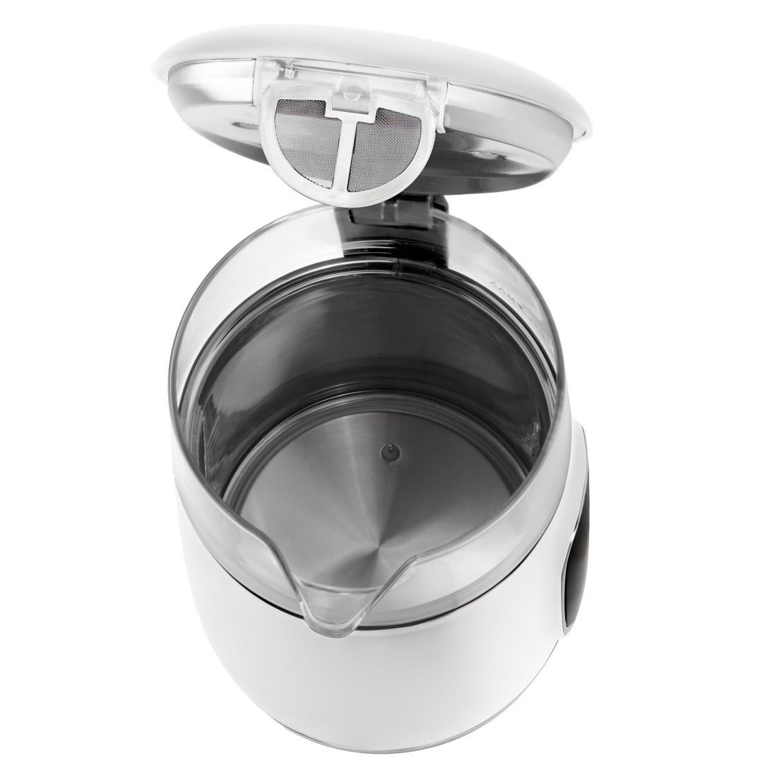 Czajnik elektryczny szklany z regulacją temperatury 1,7L, LED, 40–100°C, Adler AD 1305 WS white