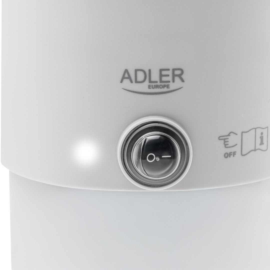 Czajnik elektryczny Adler, turystyczny, podwójne ścianki, pojemność 0,8l, moc maks. 650W, szary, AD 1388