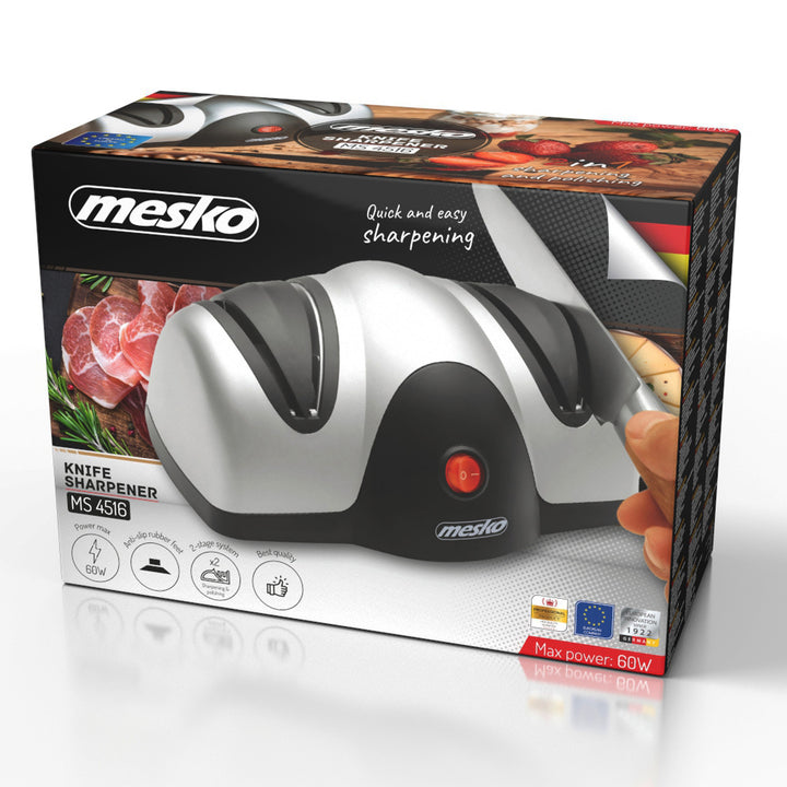 Ostrzałka elektryczna Mesko, moc 40 W, antypoślizgowe przyssawki,  ostrzy i poleruje, MS 4516