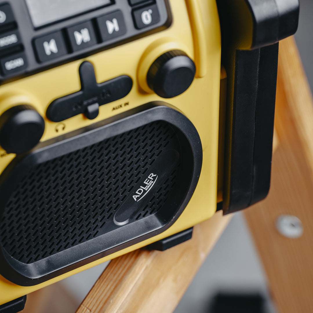 Radio budowlane Adler, Bluetooth 5.1, IPX 54, moc 10 W, AD 1911