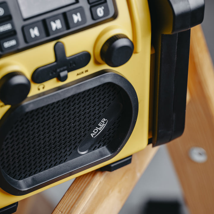 Radio budowlane Adler, Bluetooth 5.1, IPX 54, moc 10 W, AD 1911