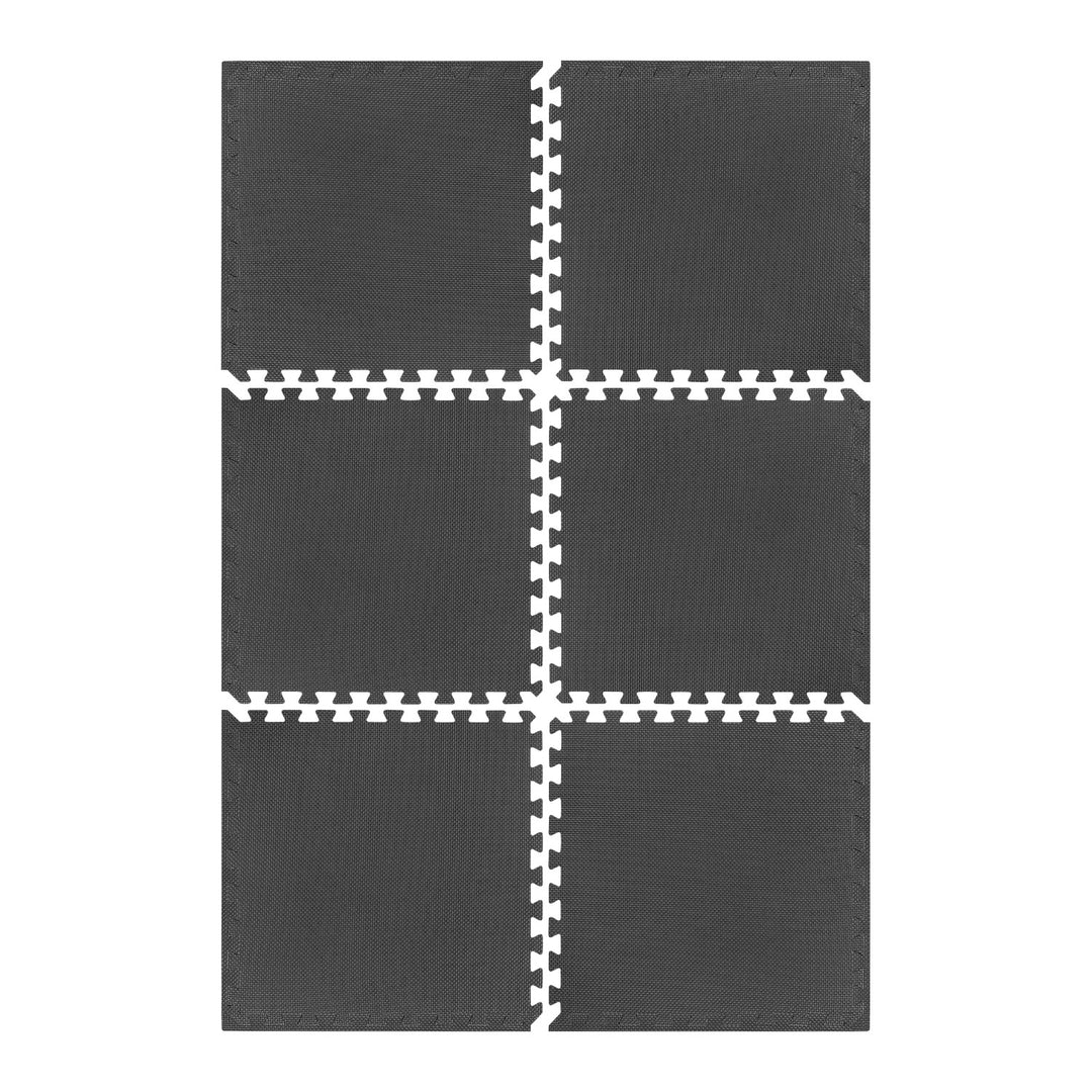 Mata pod sprzęt i do ćwiczeń na siłownię 180x120cm, materiał EVA, puzzle 6 szt, REBEL ACTIVE