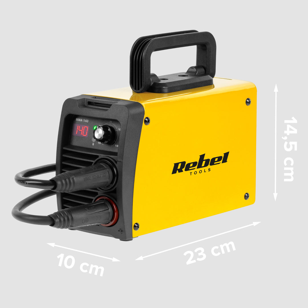 Spawarka Rebel, MMA, wyświetlacz LED, IP21S, 10 - 140 A, RB-1040