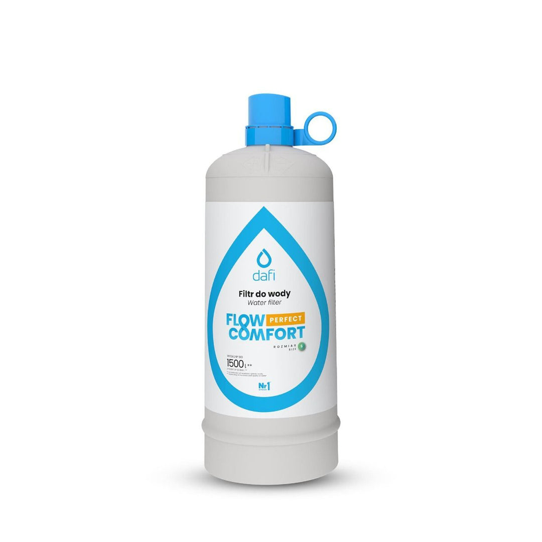System filtrujący Dafi Flow Comfort Perfect, kran do wody filtrowanej w zestawie, wydajność filtra do 4,3L/min, kolor chrom, F.FR.FIL.POD.Z.REG.BAT.1.DR