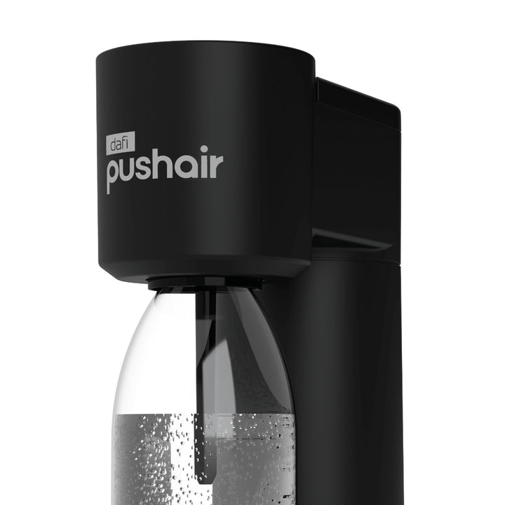 Saturator Dafi Push Air, kolor czarny, w zestawie 2x butelka 0,7L i nabój CO2