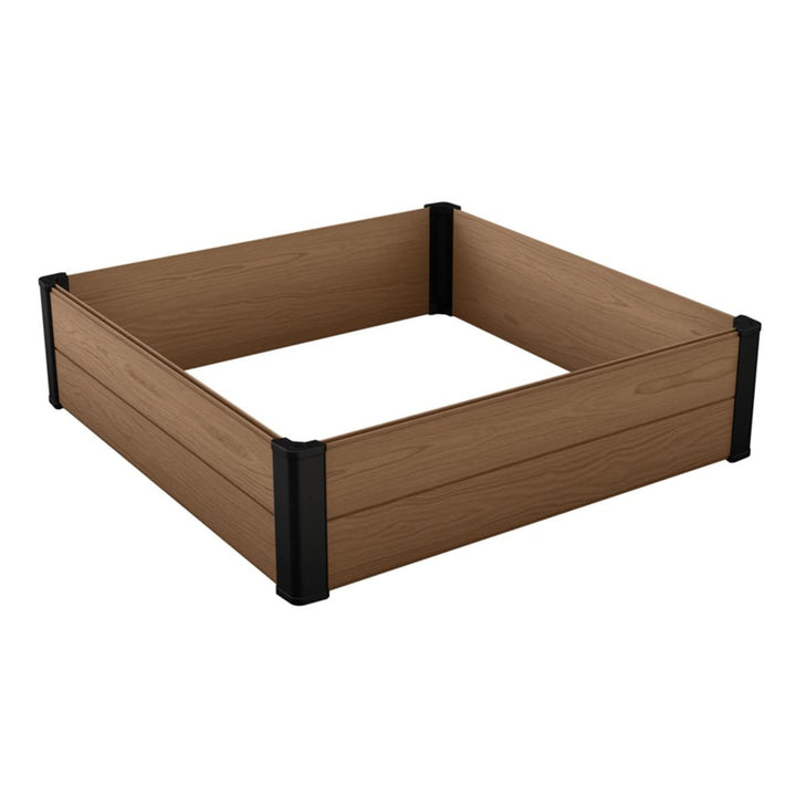 Obrzeże ogrodowe Keter Maple, tworzywo sztuczne, kolor brązowy, wymiary 106x106x32 cm, odporne na warunki atmosferyczne, 249299