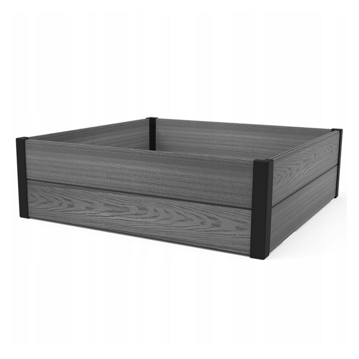 Obrzeże ogrodowe Keter Maple, tworzywo sztuczne, kolor szary, wymiary 106x106x32 cm, odporne na warunki atmosferyczne, 249298