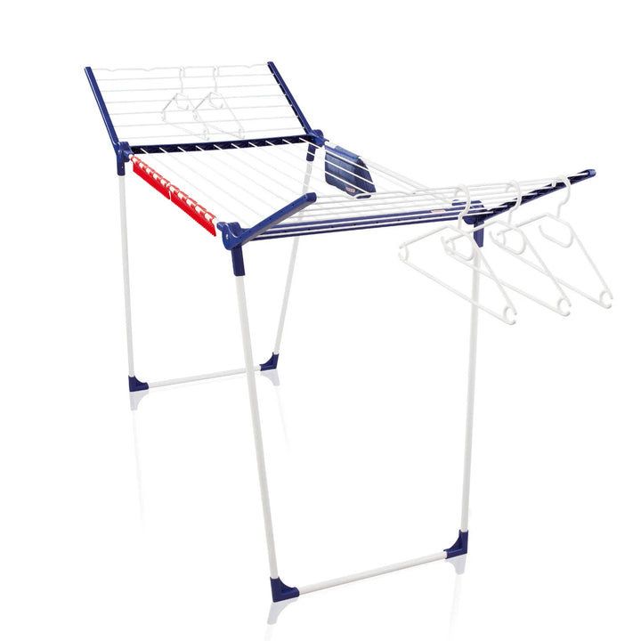 Suszarka Pegasus 200 Solid Comfort Leifheit, długość linek 20m, antypoślizgowe nóżki, odporna na warunki atmosferyczne, 2 uchwyty na bieliznę, 81516