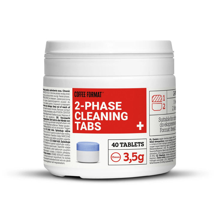 Tabletki do czyszczenia ekspresu, 2-phase Cleaning TABS+ 40x3,5g Coffee Format