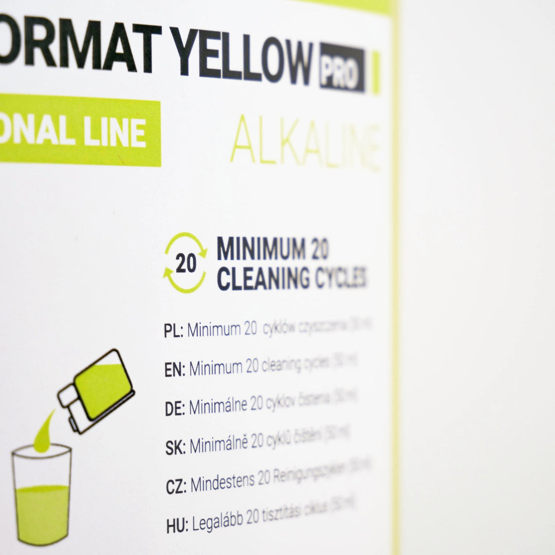 Środek do czyszczenia systemu mlecznego 1l, Coffee Format MILK FORMAT YELLOW PRO