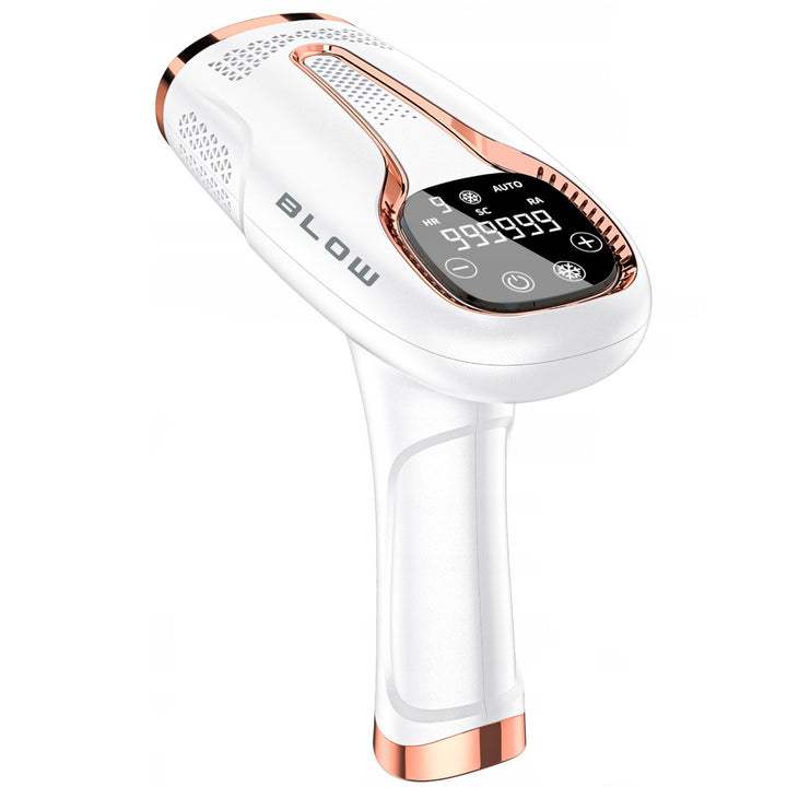 Depilator świetlny IPL Blow, funkcja Ice Cool, 9 poziomów mocy, wbudowany filtr UV, tryb automatycznego błysku, długotrwała skuteczność, 44-480#