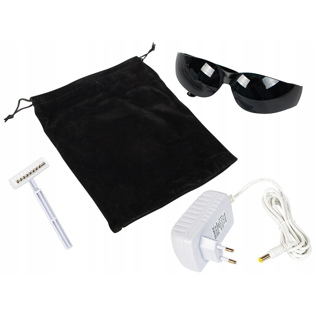 Depilator świetlny IPL Blow, funkcja Ice Cool, 9 poziomów mocy, wbudowany filtr UV, tryb automatycznego błysku, długotrwała skuteczność, 44-480#
