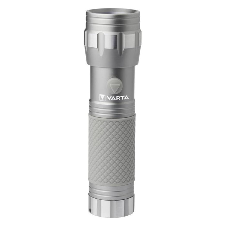 Latarka ręczna UV LED 15638 aluminiowa, długość fali UV 395-400 nm, technologia Multi LED + baterie w zestawie Varta