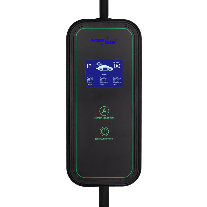 Ładowarka do EV / PHEV GreenBlue, przenośna, typ 2, dł. przew. 6,8m, IP65, 11kW, 220-380V AC 50/60Hz, 16A, 3 fazy, GB1100