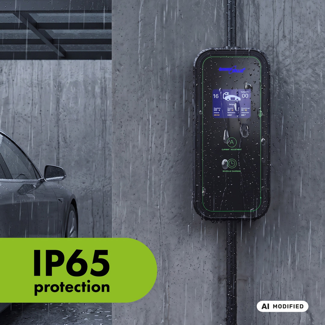 Ładowarka do EV / PHEV GreenBlue, przenośna, typ 2, dł. przew. 6,8m, IP65, 11kW, 220-380V AC 50/60Hz, 16A, 3 fazy, GB1100
