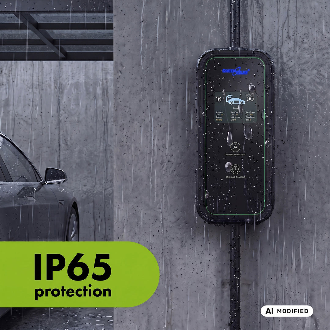 Ładowarka do EV / PHEV GreenBlue, przenośna, typ 2, dł. przew. 6,8m, IP65, 11kW, 220-380V AC 50/60Hz, 16A, 3 fazy, GB1100