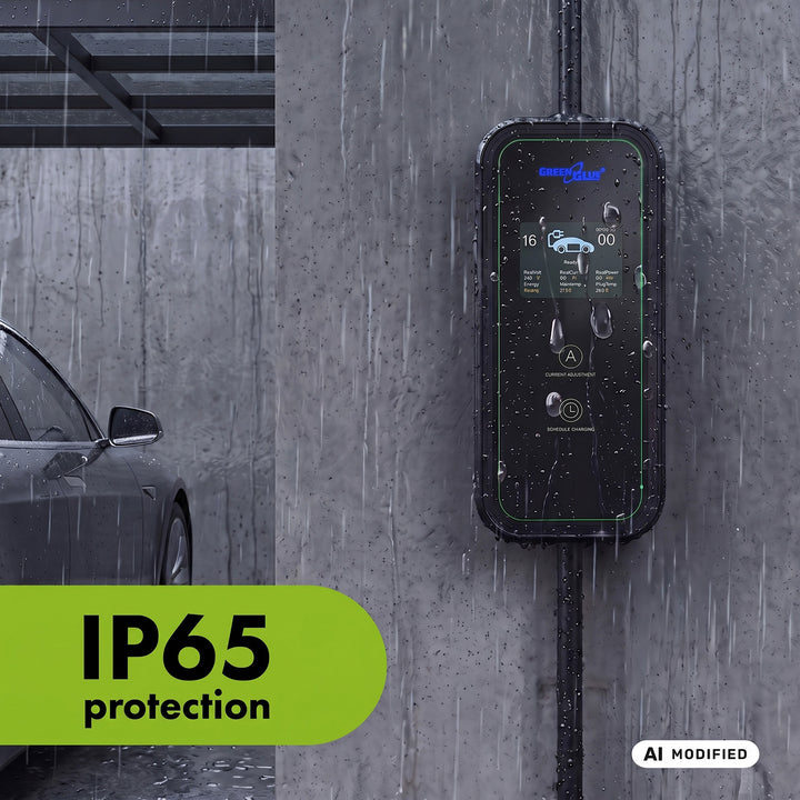 Ładowarka do EV / PHEV GreenBlue, przenośna, typ 2, dł. przew. 6,8m, IP65, 11kW, 220-380V AC 50/60Hz, 16A, 3 fazy, GB1100