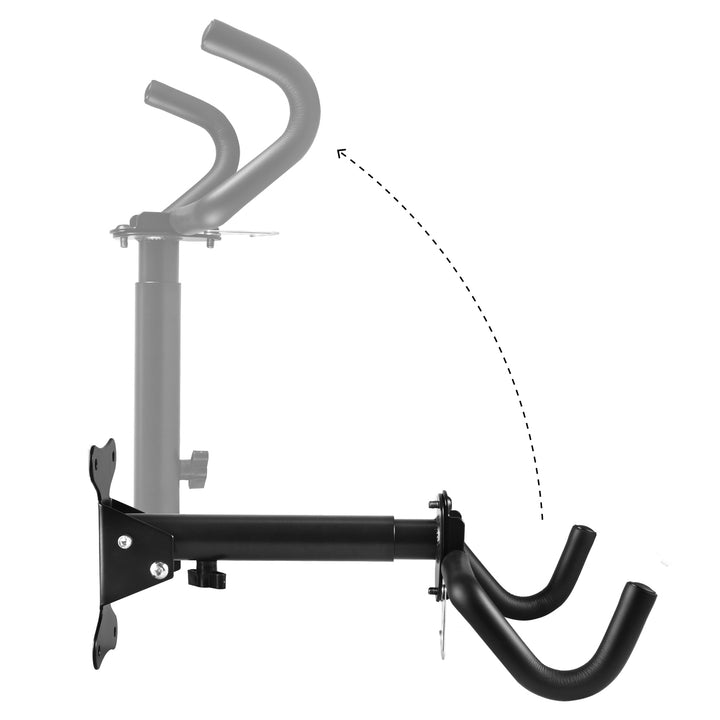 Rowerowy uchwyt ścienny Maclean, poziomy, stal, max. obciążenie 30kg, MC-484, 4 sztuki