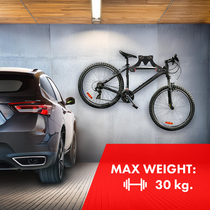 Rowerowy uchwyt ścienny Maclean, stal, max. obciążenie 30kg, MC-449, 2 sztuki