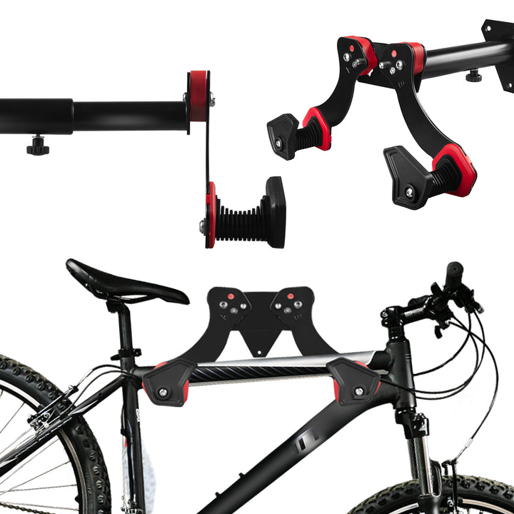 Rowerowy uchwyt ścienny Maclean, stal, max. obciążenie 30kg, MC-449, 3 sztuki